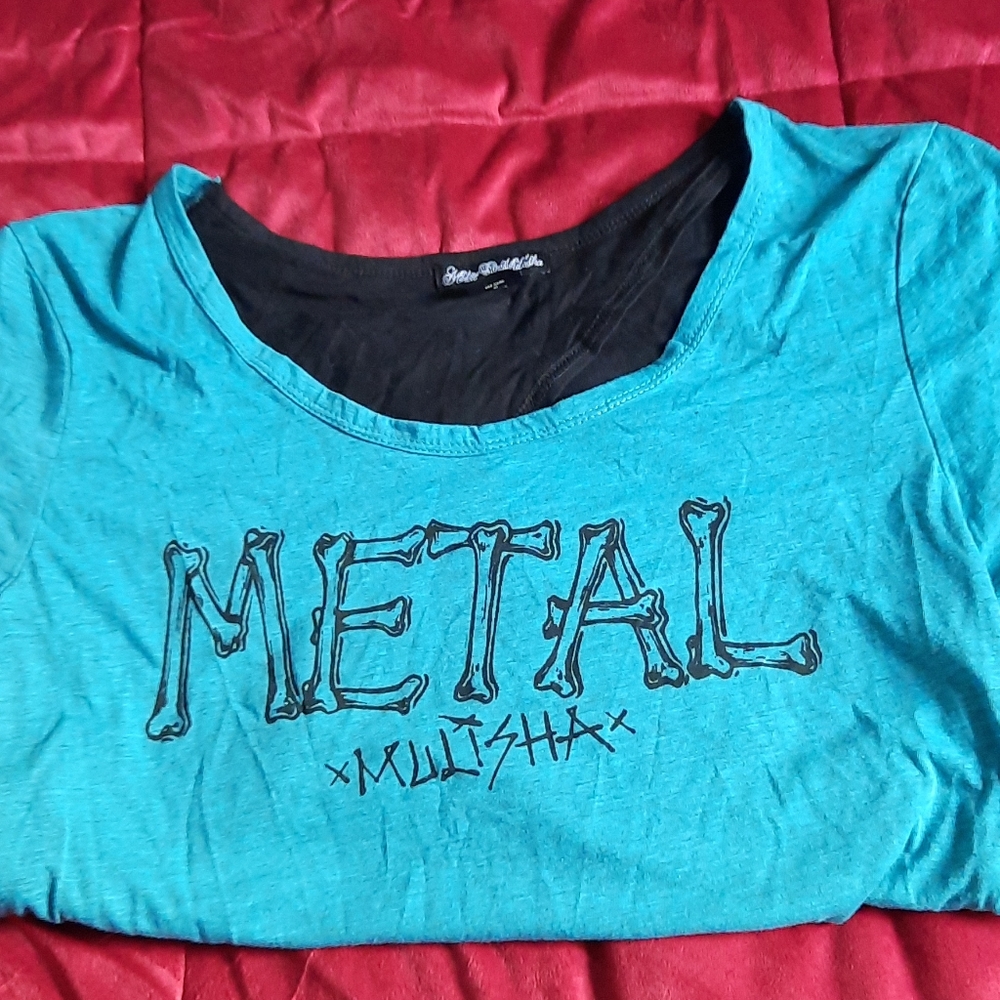 Metal mulisha open back t shirt